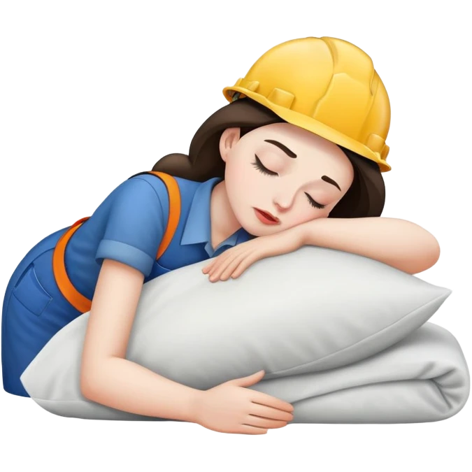 woman labour worker passed out emoji