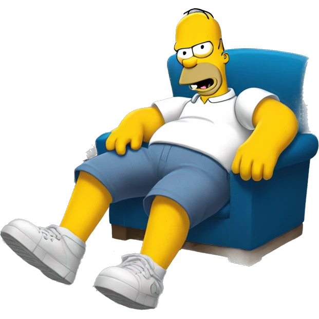 Homer Simpson plays Xbox emoji
