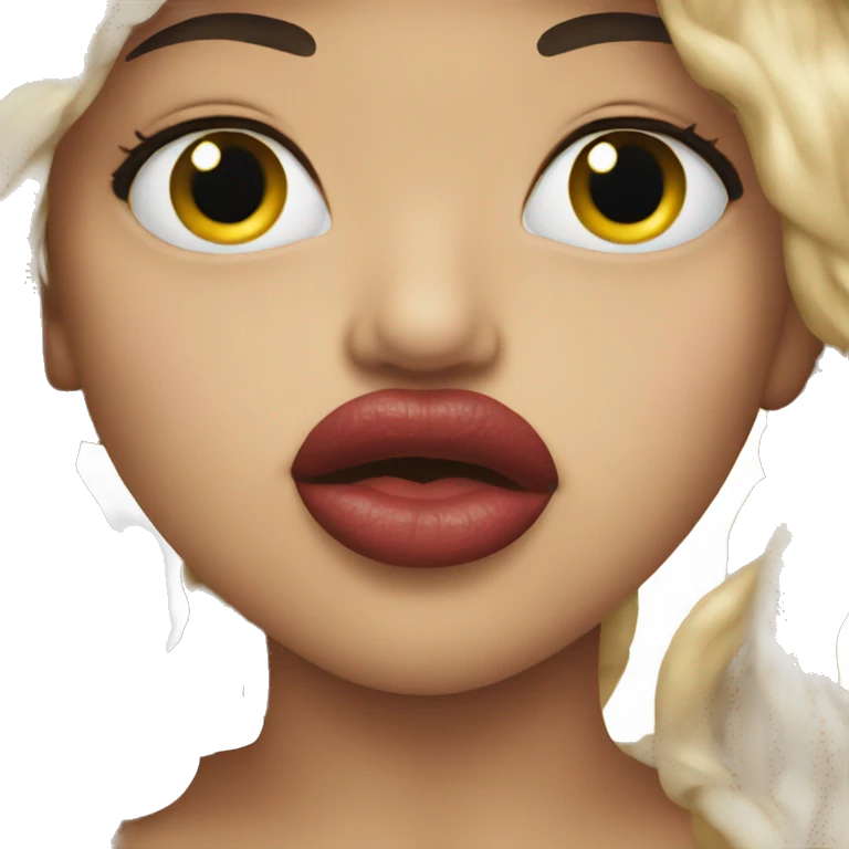 kiss face  emoji