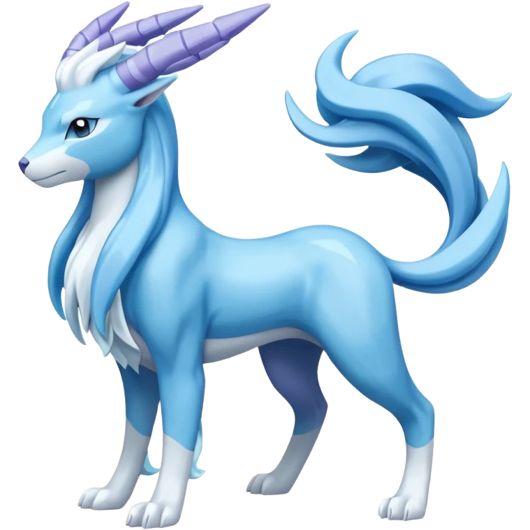 Suicune-Amaura-Pokémon (full body) emoji