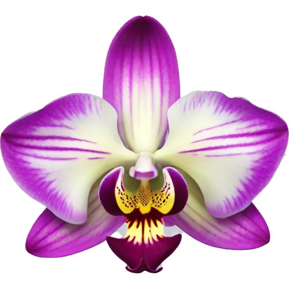 Une orchidée emoji