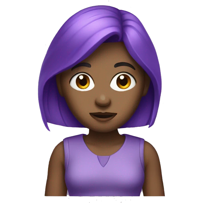 purple girl work emoji