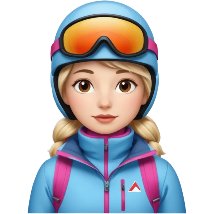 Woman Skiing, Background Matterhorn emoji