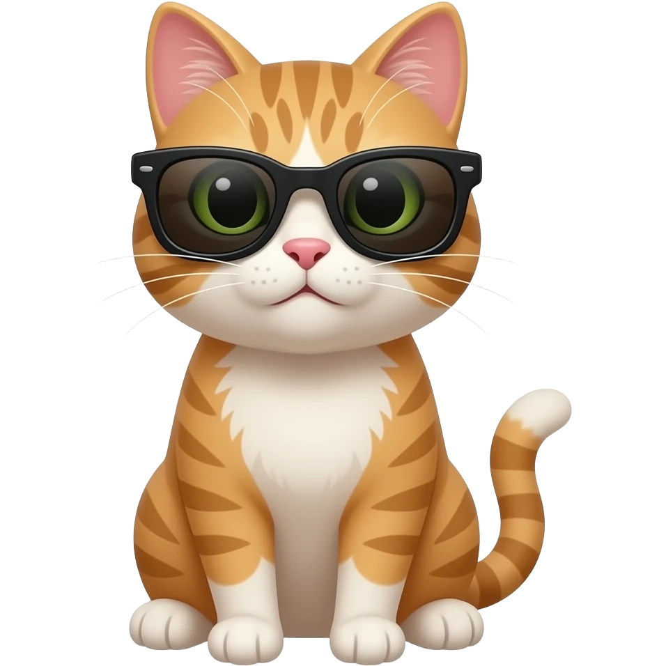 Cat wearing sunglasses emoji