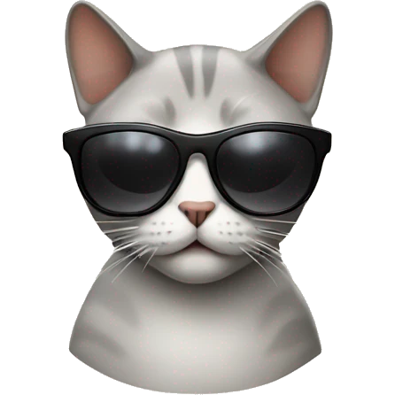 Cat with sunglasses emoji