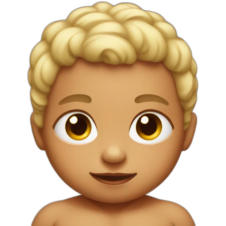 Muscular baby emoji