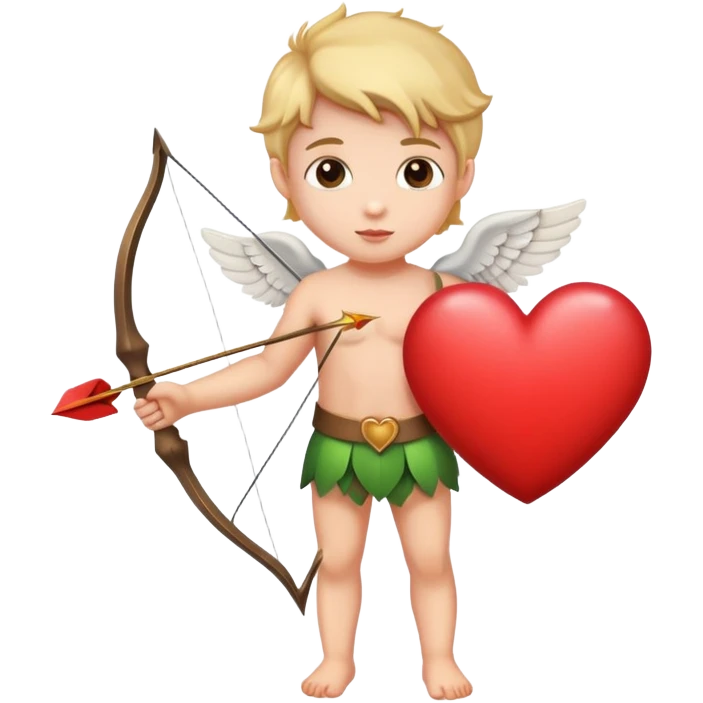 Cupid with arrow and heart  emoji
