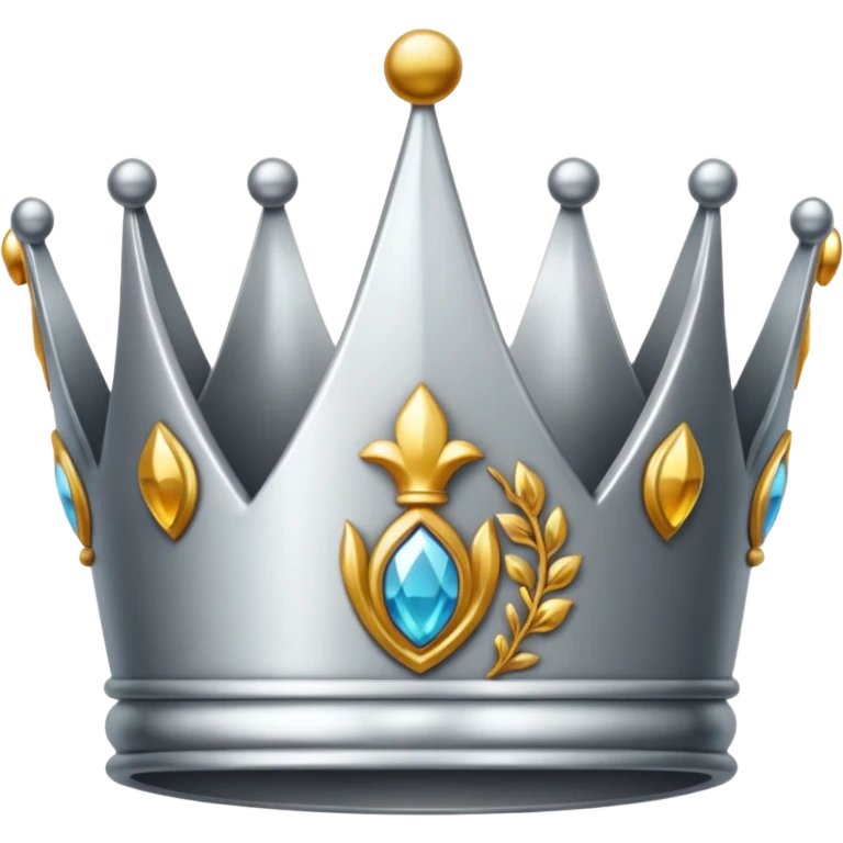 silver crown emoji