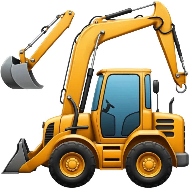Truck backhoe emoji
