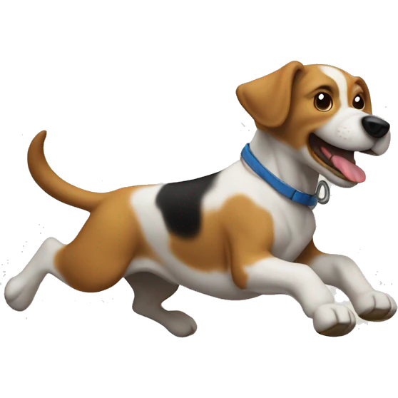 dog jumping over anvil emoji