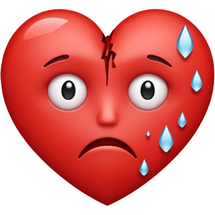 The heart is shot emoji