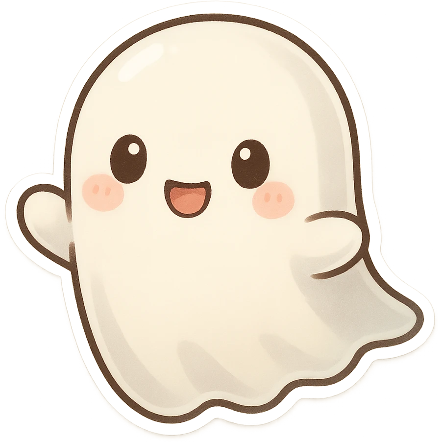 一个可爱的小幽灵 emoji
