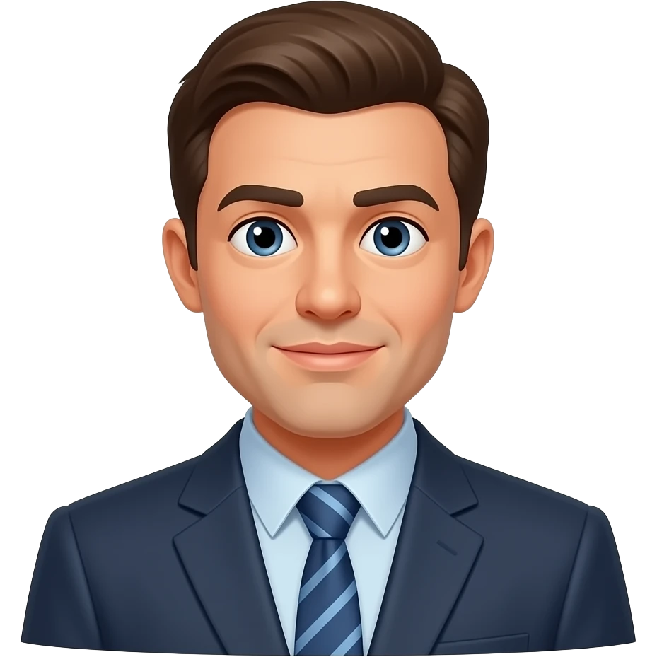 Un homme qui écoute des personnes débattre avec attention emoji