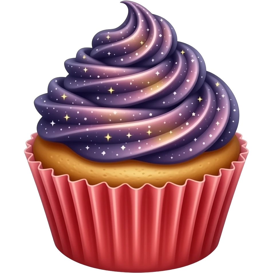 Cosmic cupcake red emoji