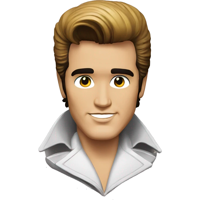 Elvis presley avec un vinyl de Elvis presley  emoji