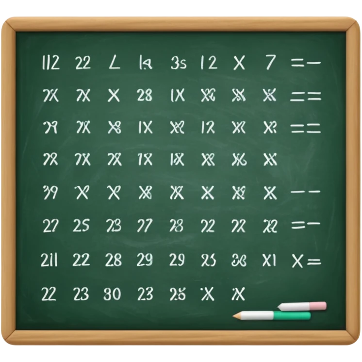 math equations on a green board emoji