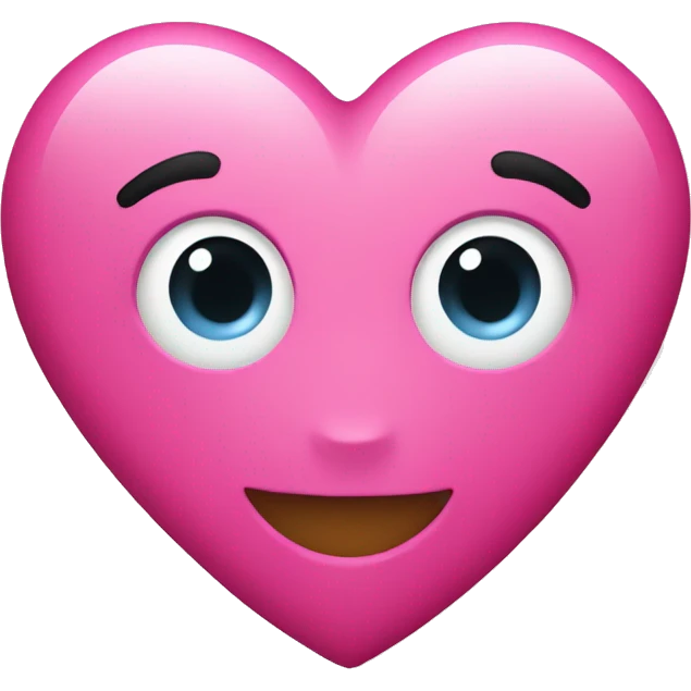 Pink Christmas heart emoji