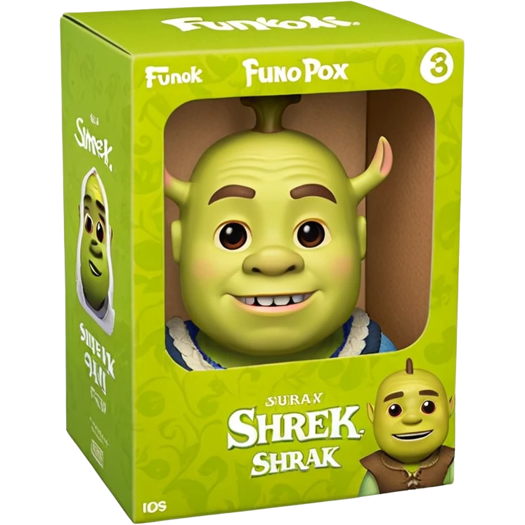 Boite funko pop avce shrek  emoji