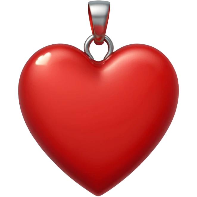 Heart charm – small red heart pendant emoji