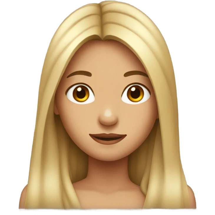 Girl with long hair  emoji