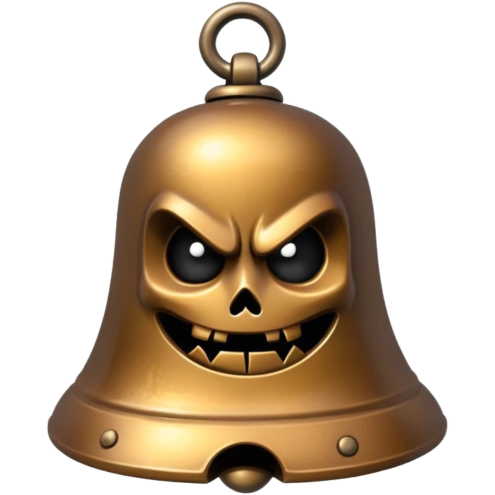 Make an evil crazy bell that wants to overthrow the city emoji