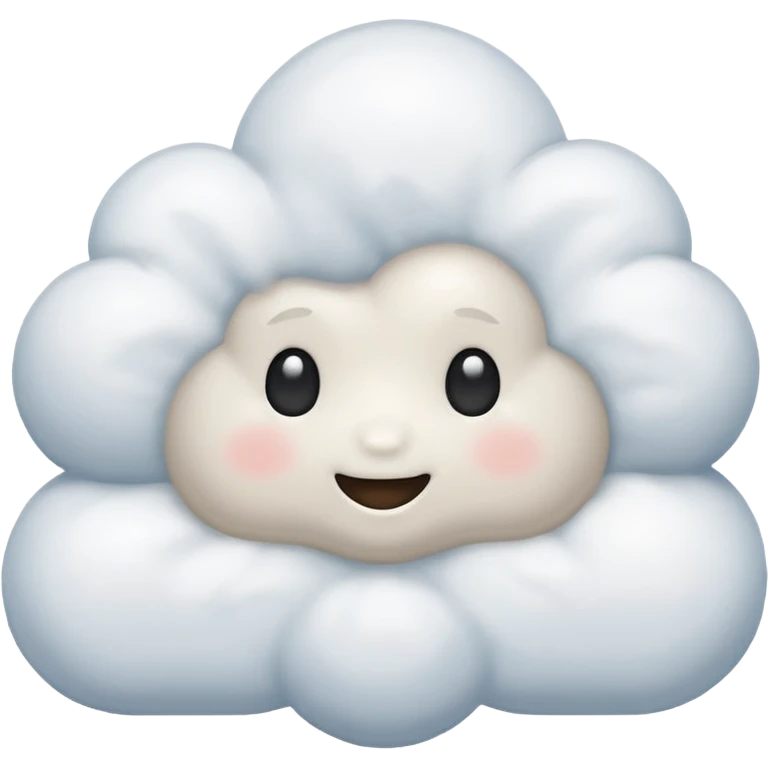 Happy cloud emoji