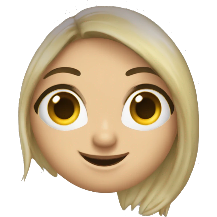 chica guapa guineando un ojo, felicitando por tarea exitosa emoji