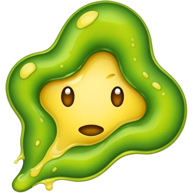 slimy yellow-green stain emoji