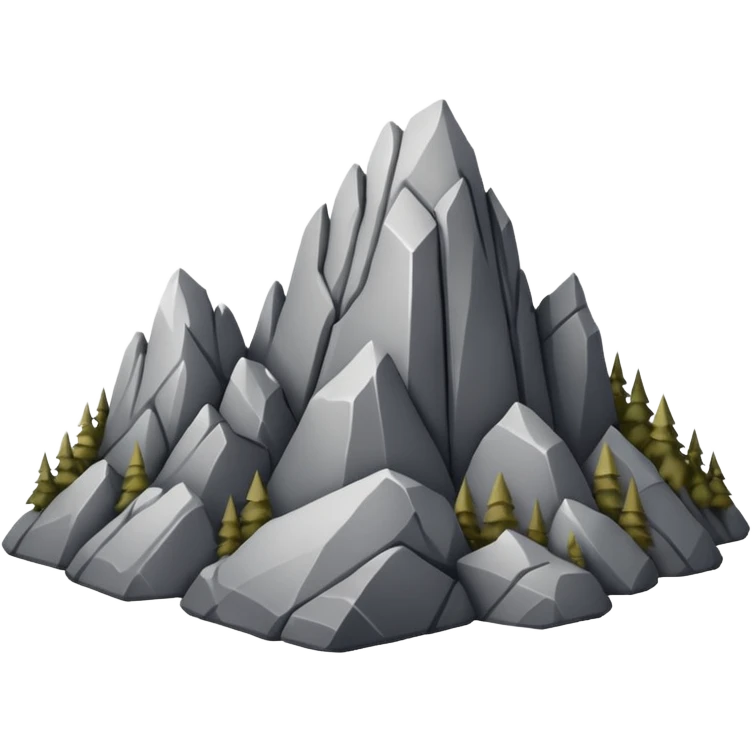 Rocky Mountain, only rock emoji