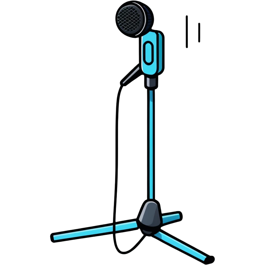 wireless microphone emoji