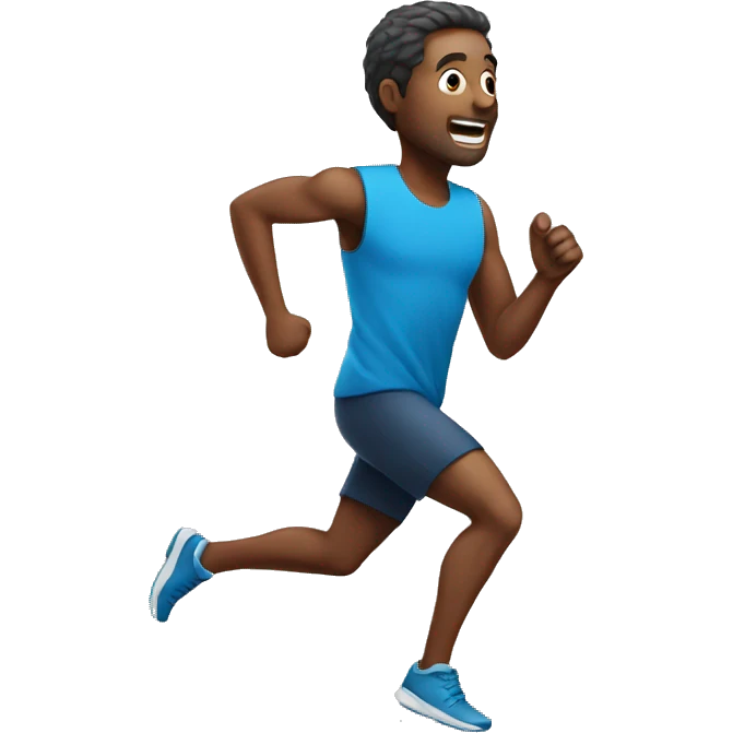Man running emoji