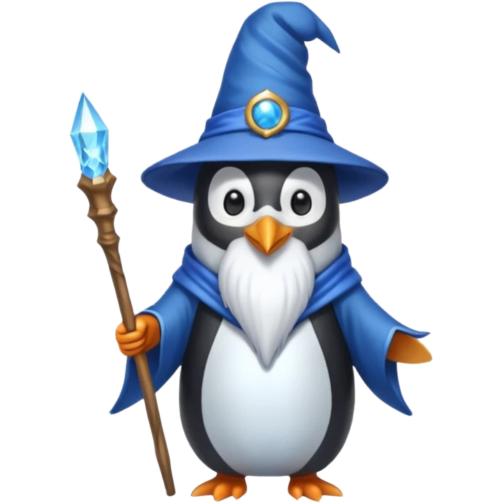 Penguin Wizard emoji