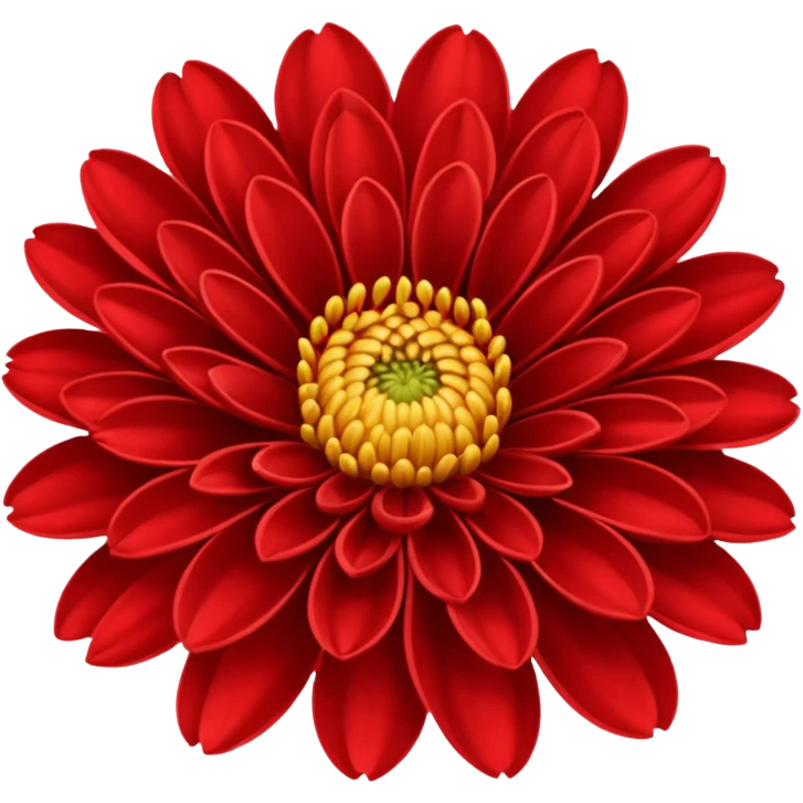 chrysanthemum flower red emoji