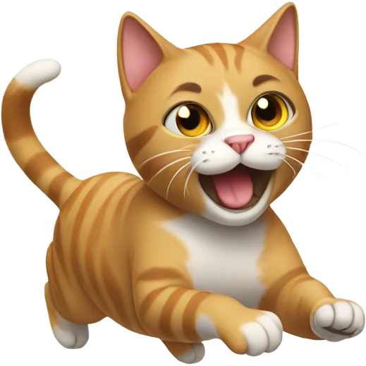 Cat running sideways  emoji