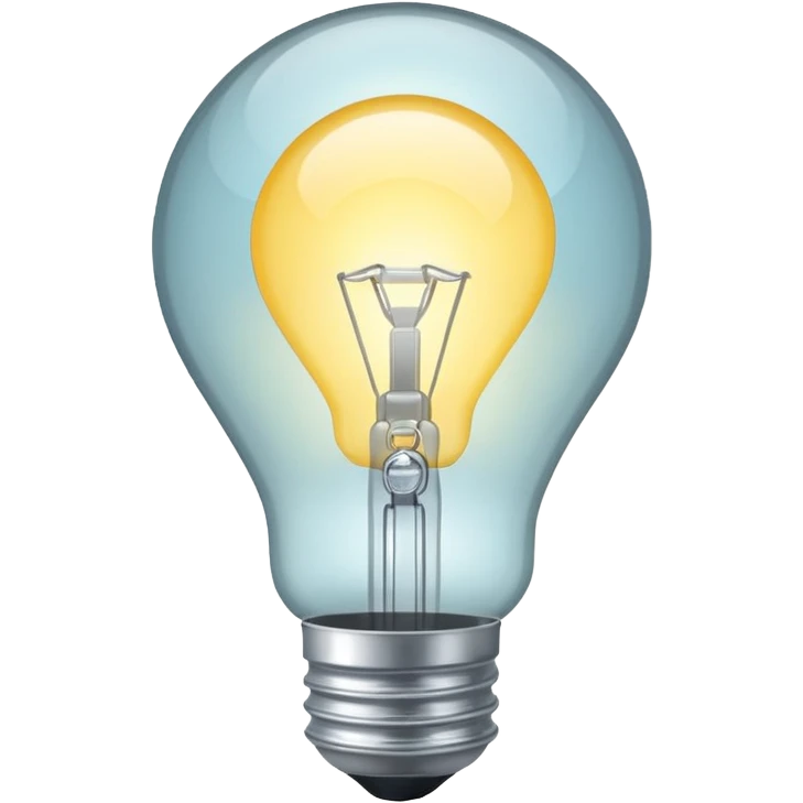 white light bulb emoji