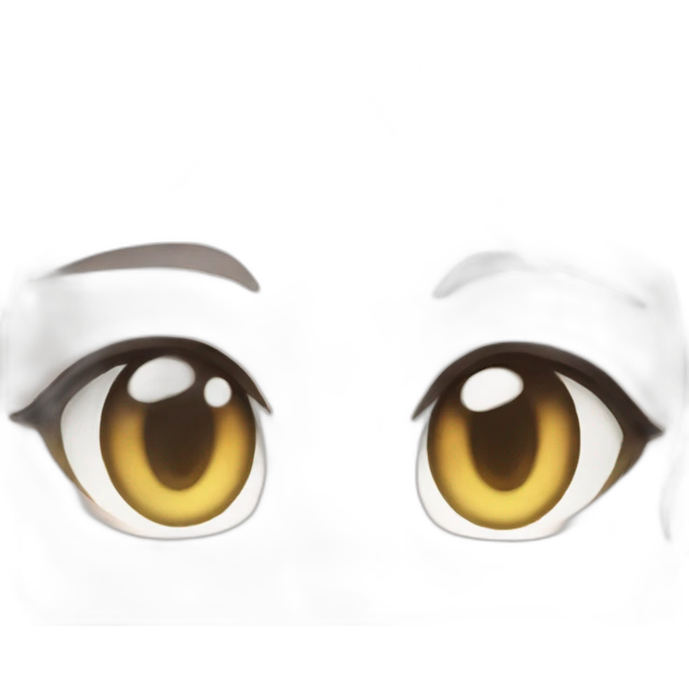 Cat's eye anime girls emoji