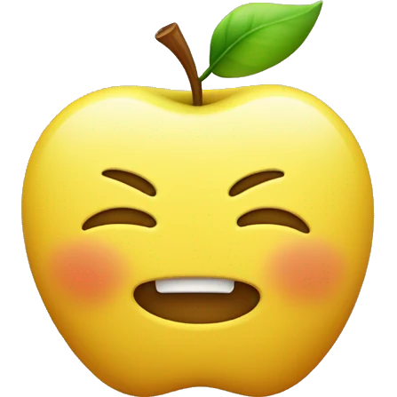 pleading emoji smiling with mouth closed🥺🙂 yellow apple emoji emoji