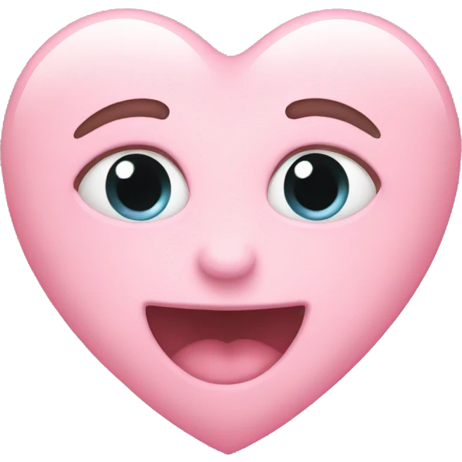 Baby pink heart emoji
