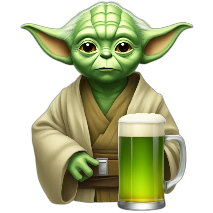 Yoda beer emoji