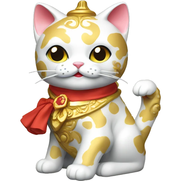 Rococo lucky cat emoji