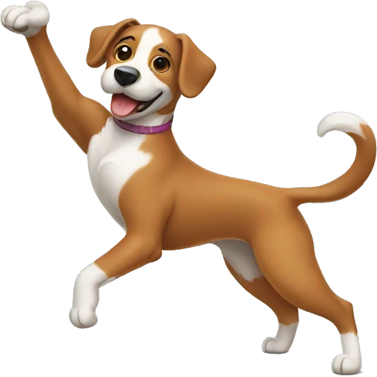 Dancing dog  emoji