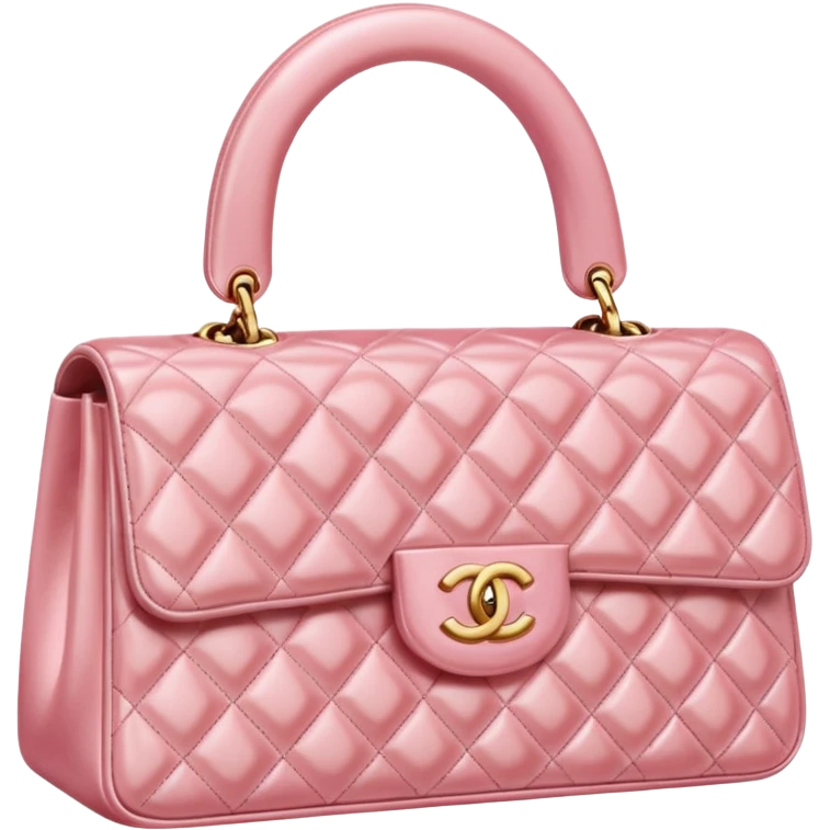 chanel pink pearl bag emoji