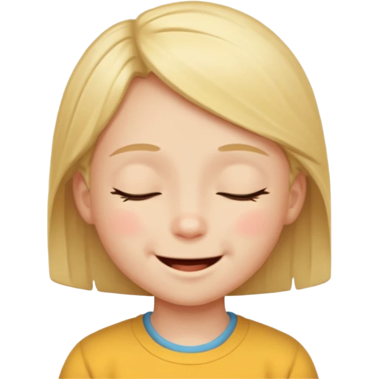 Баланың күліп тұруы emoji