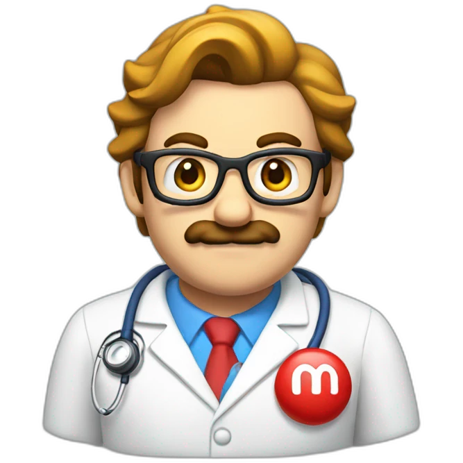 mario nintendo doctor emoji