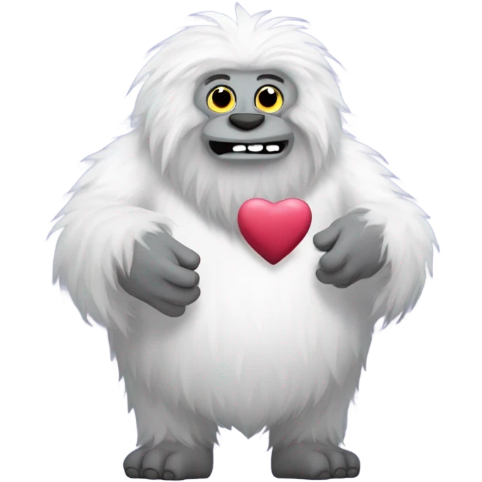 valentine yeti emoji