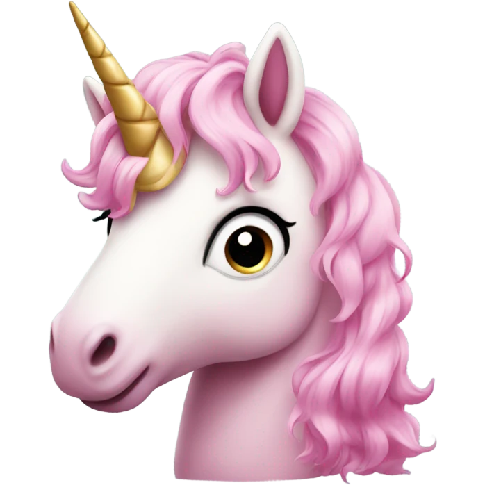 Pink cute unicorn  emoji