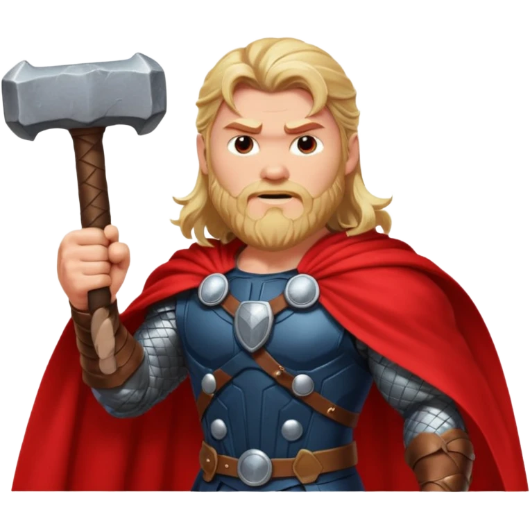 Thor – Hammer, red cape







 emoji