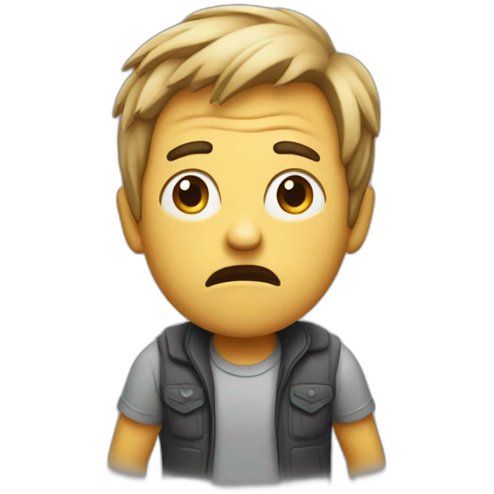 running scared man looking back emoji