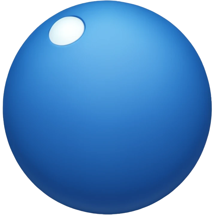 Blue ball bouncing across continents emoji