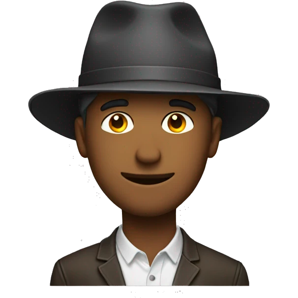 Guy with a hat emoji